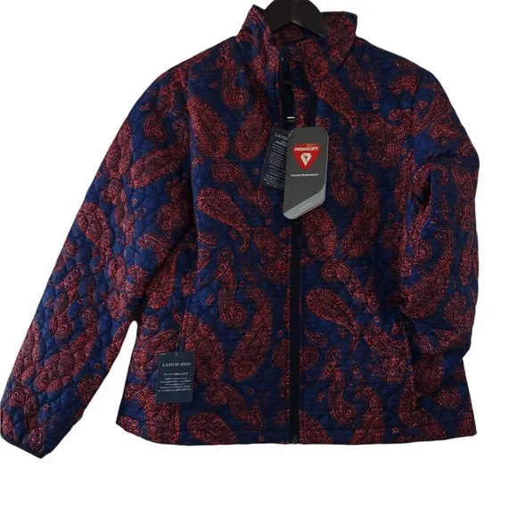 NWT LAND'S END Primaloft Packable Quilted Puffer Lightweight Women's Jacket - Picture 1 of 13